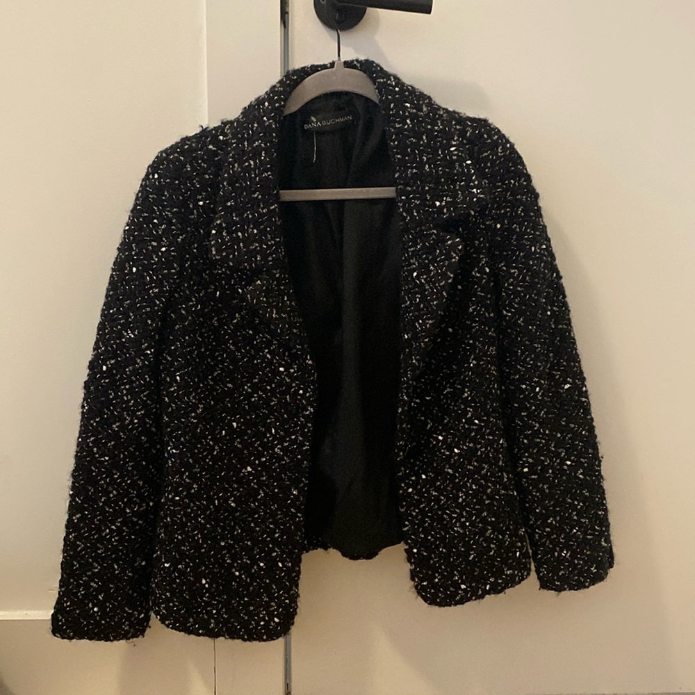 Quilted black blazer